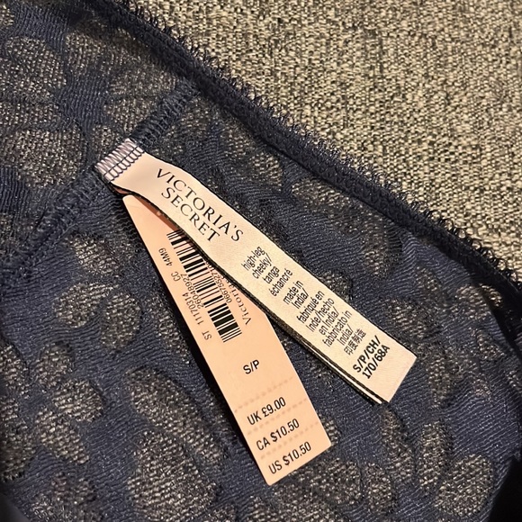 VS High Leg Cheeky Panty. Blue. Size Small. NWT - Picture 3 of 4